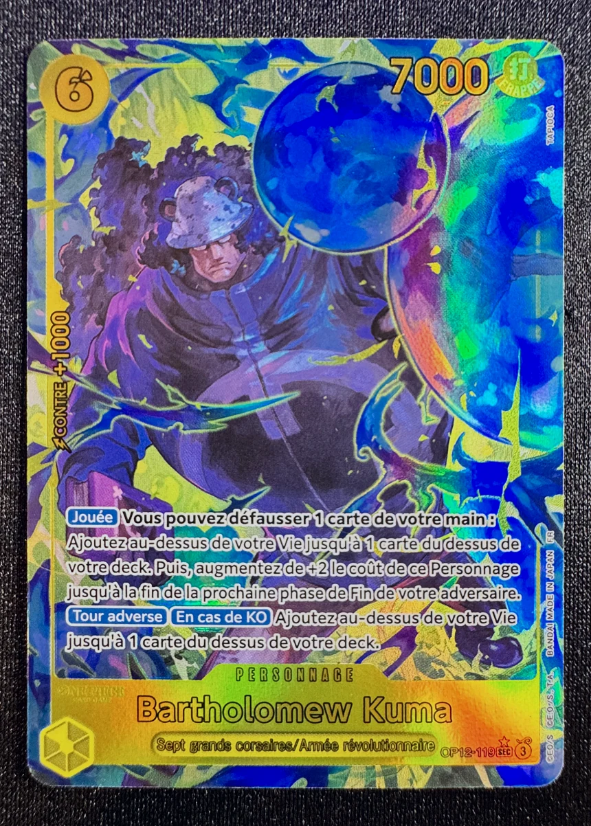 One Piece Karte Bartholomew Kuma OP12-119, Set Legacy of the Master