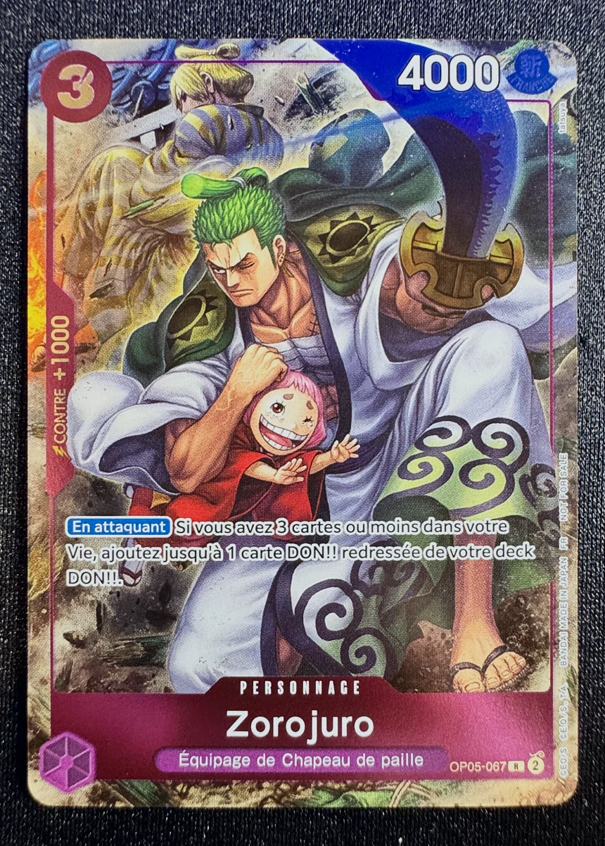 One Piece Karte Zoro et Juurou
