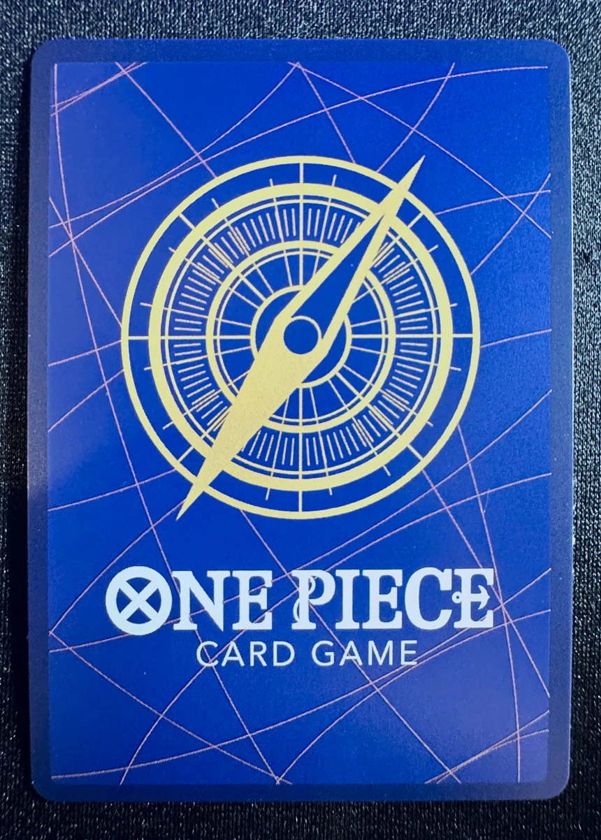 Carte One Piece Vergo OP14-061, extension The Azure Sea's Seven, dos de la carte