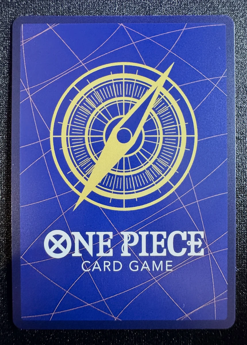 Carte One Piece Shakuyaku OP14-107, extension The Azure Sea's Seven, dos de la carte