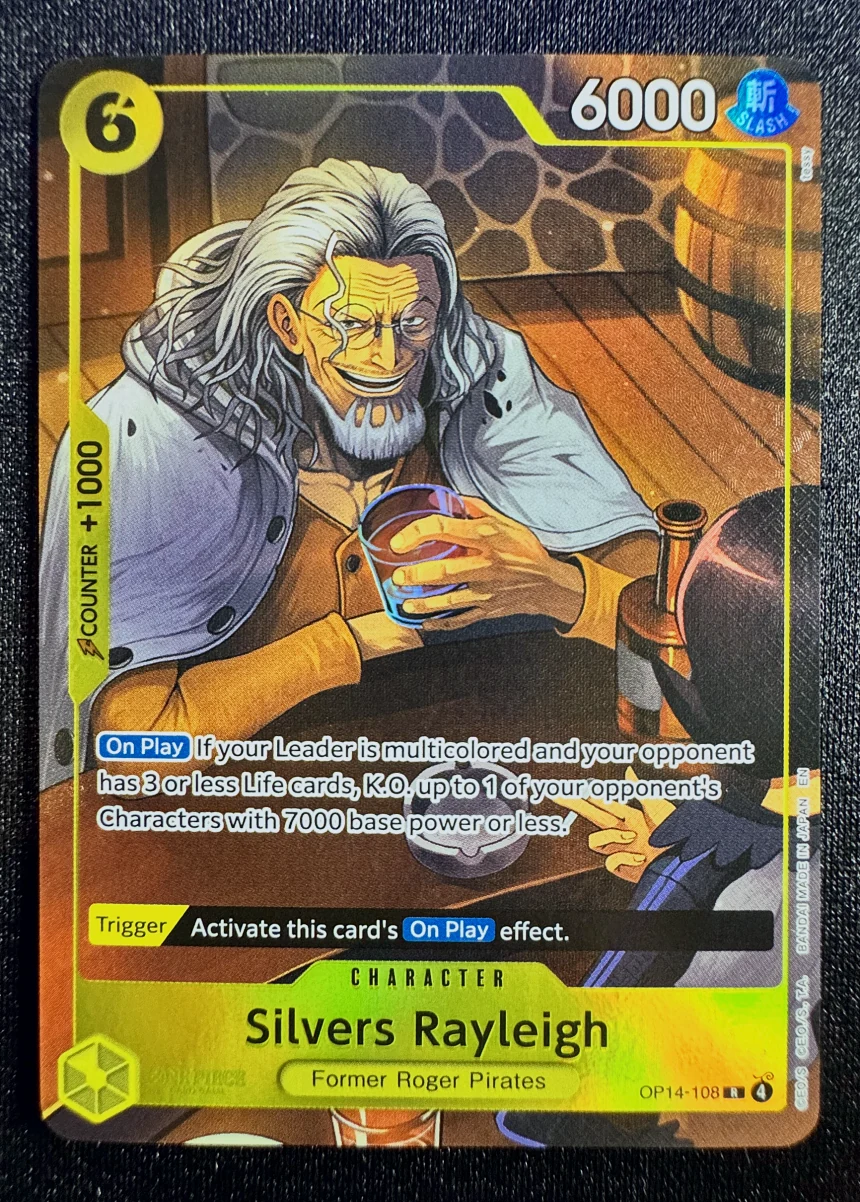 Carte One Piece Silvers Rayleigh OP14-108, extension The Azure Sea's Seven