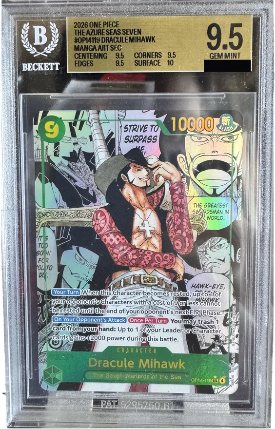 Carte One Piece Dracule Mihawk